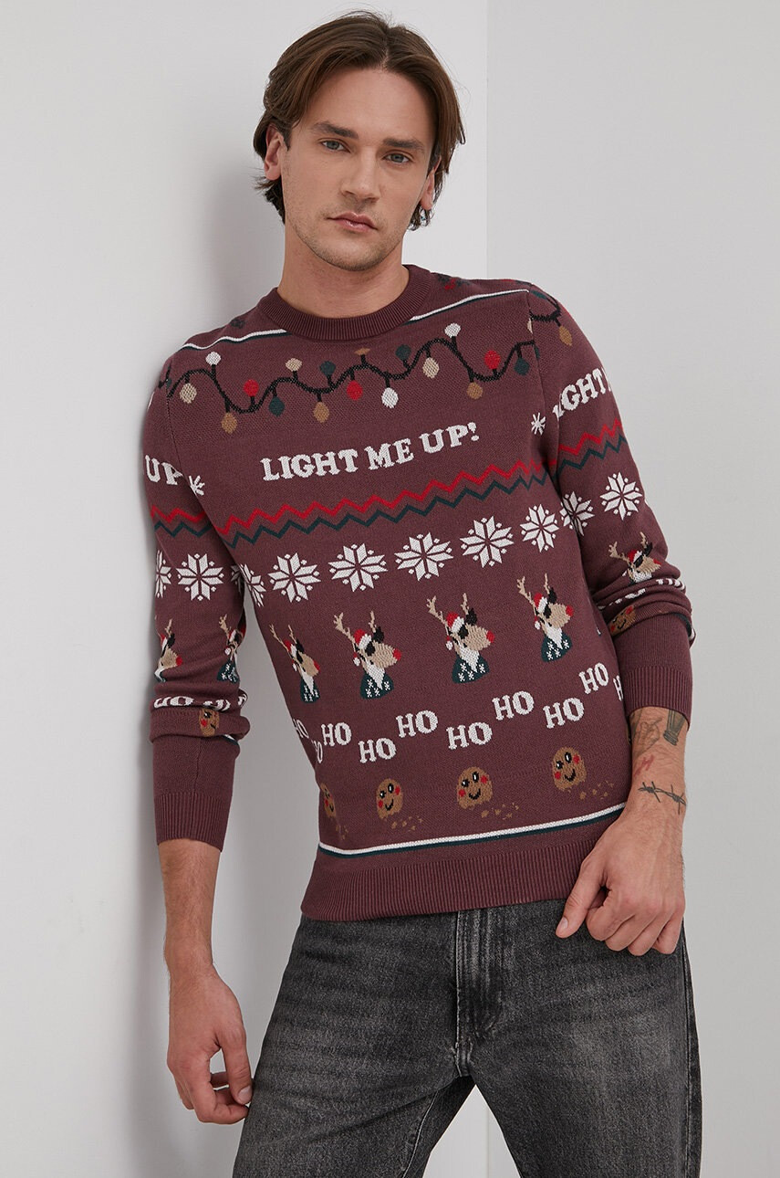 Jack & Jones Памучен пуловер - Pepit.bg