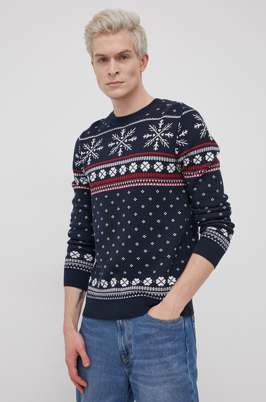 Jack & Jones Памучен пуловер - Pepit.bg