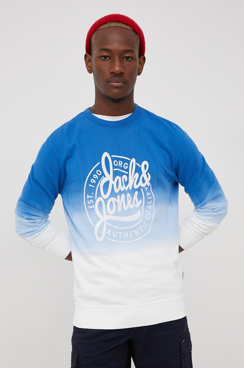 Jack & Jones Памучен суичър с принт - Pepit.bg