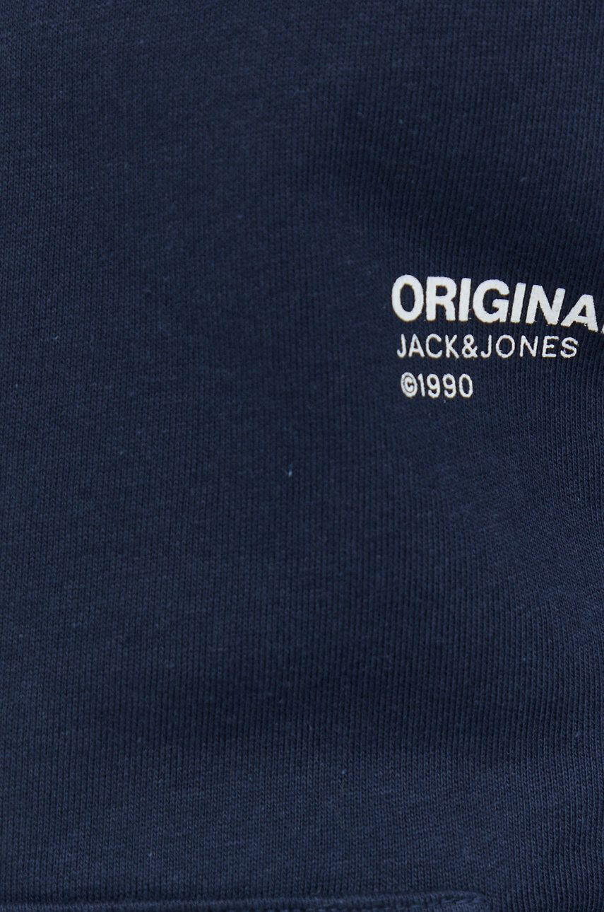 Jack & Jones Памучен суичър Jorclean в тъмносиньо с принт - Pepit.bg