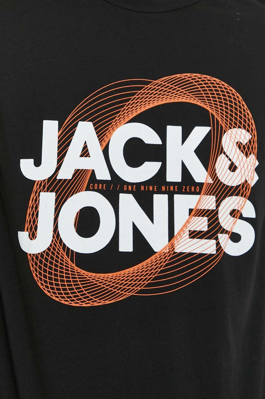 Jack & Jones Памучна блуза с дълги ръкави JCOLUCA TEE LS CREW NECK FST - Pepit.bg