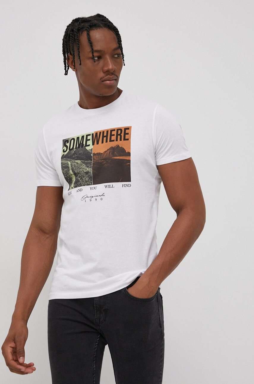 Jack & Jones Памучна тениска - Pepit.bg