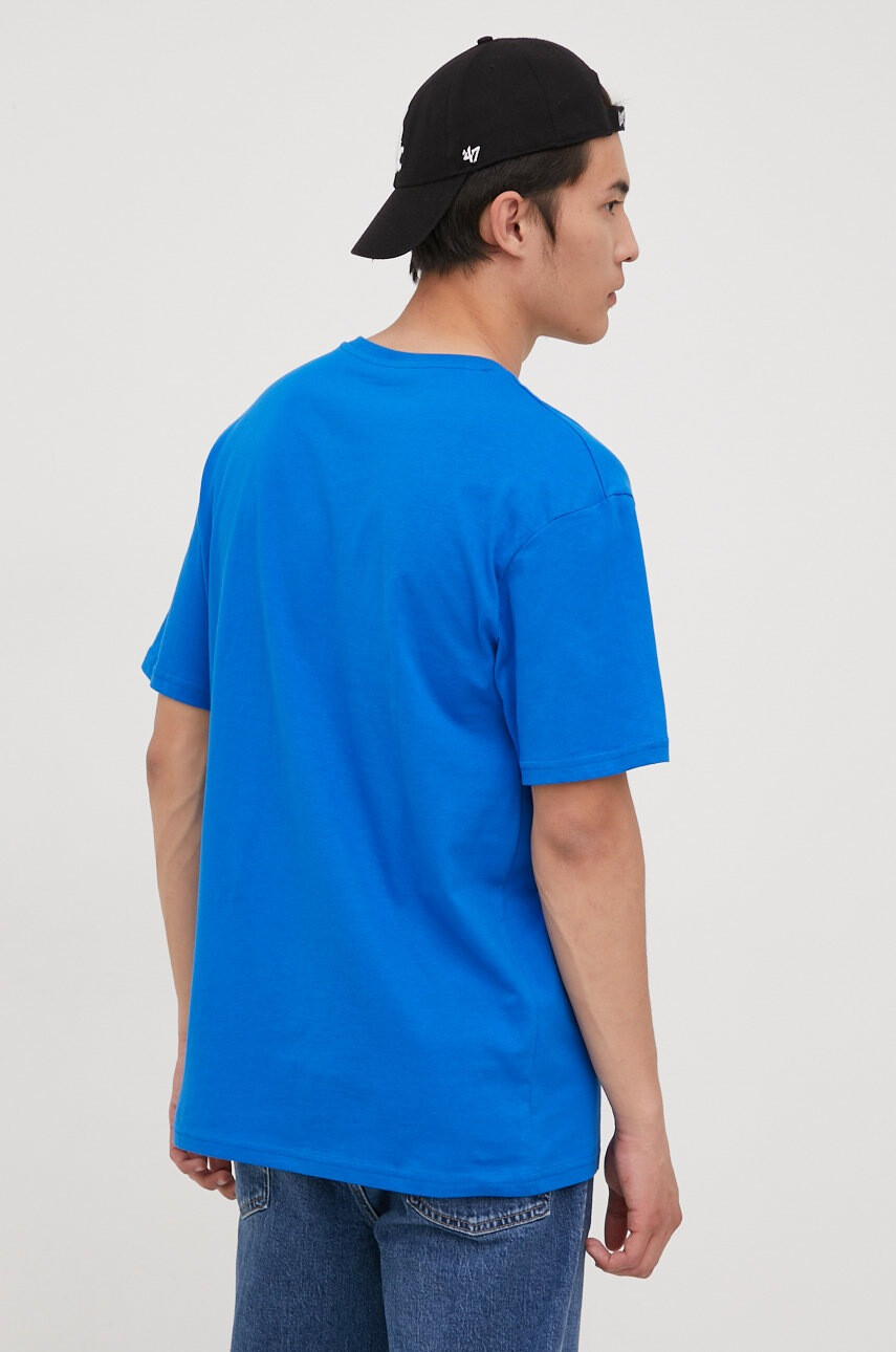 Jack & Jones Памучна тениска в лилаво с принт - Pepit.bg