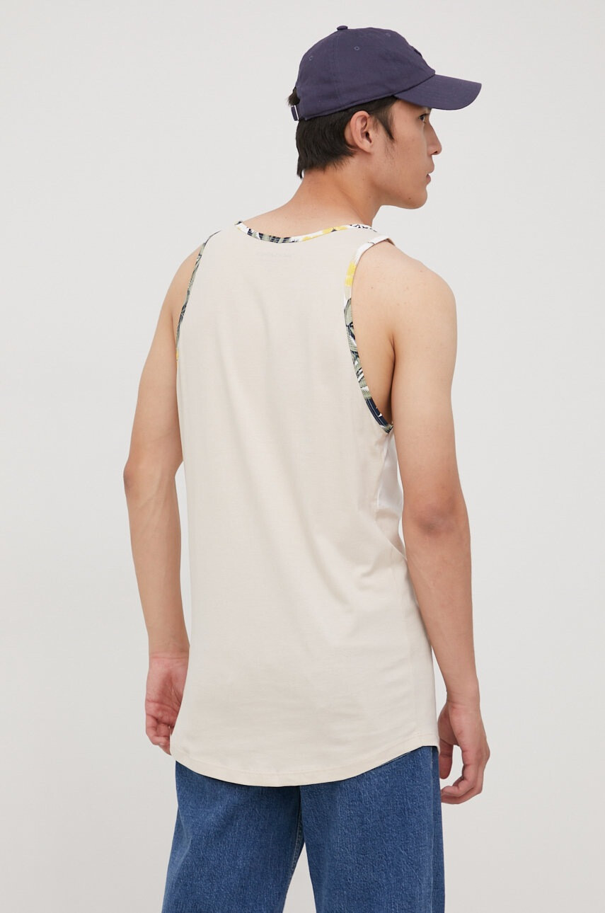 Jack & Jones Памучна тениска в бежово - Pepit.bg