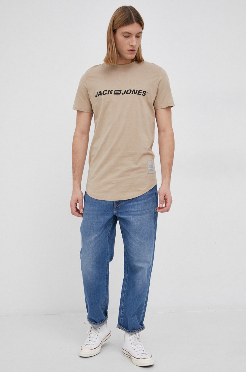 Jack & Jones Памучна тениска - Pepit.bg