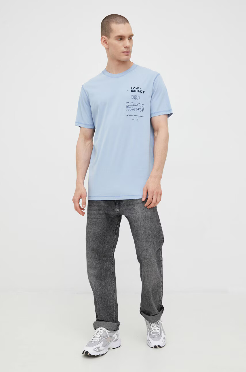 Jack & Jones Памучна тениска с принт - Pepit.bg