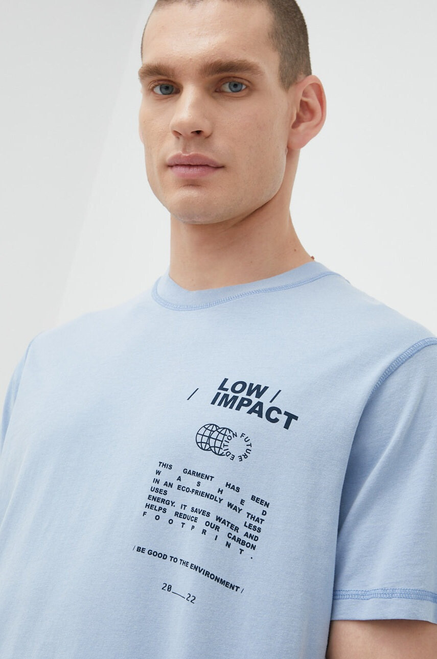 Jack & Jones Памучна тениска с принт - Pepit.bg