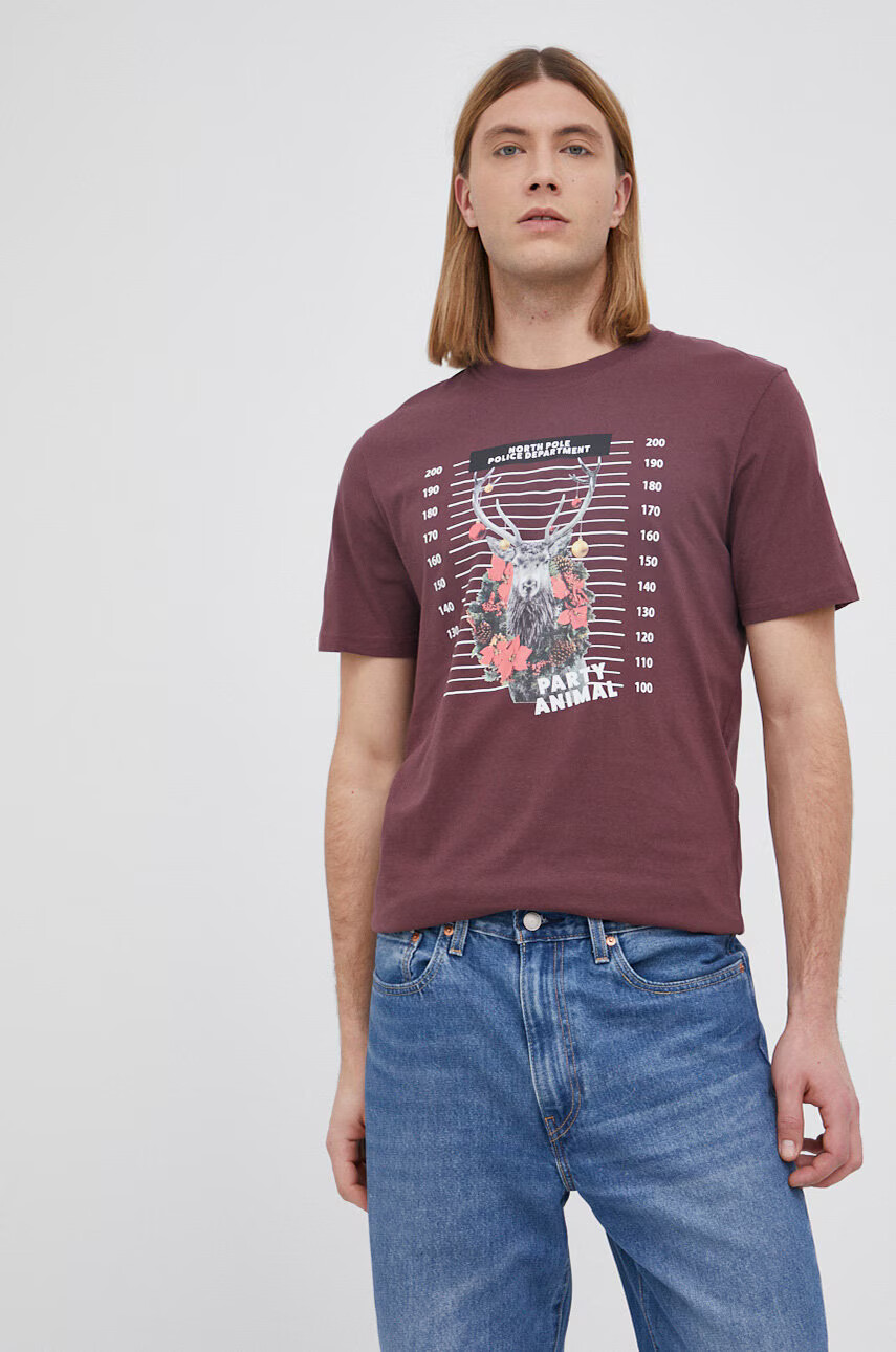 Jack & Jones Памучна тениска в жълто - Pepit.bg