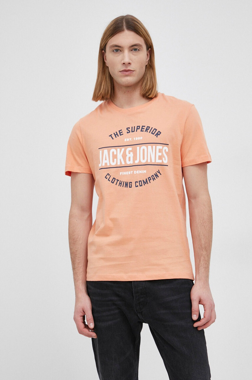 Jack & Jones Памучна тениска - Pepit.bg