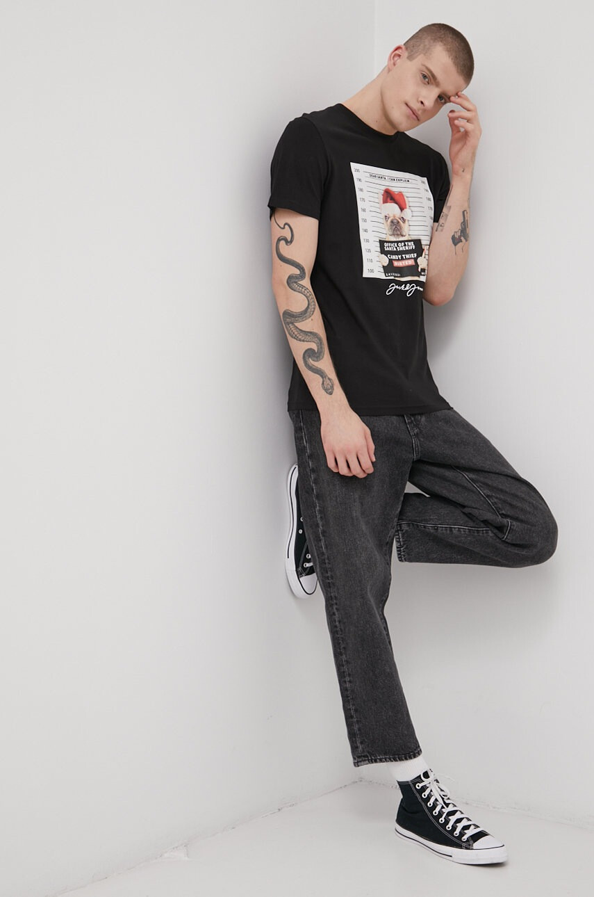 Jack & Jones Памучна тениска - Pepit.bg