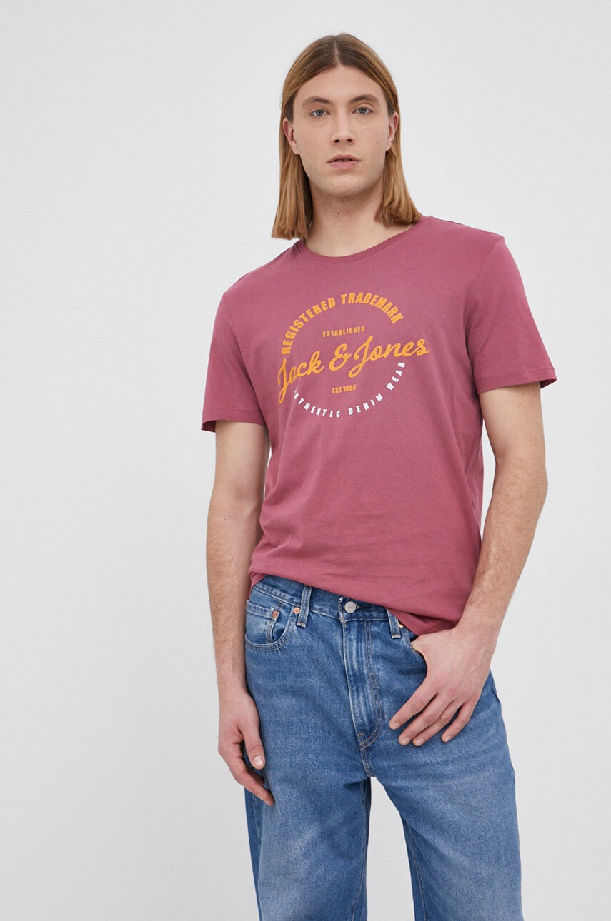 Jack & Jones Памучна тениска - Pepit.bg