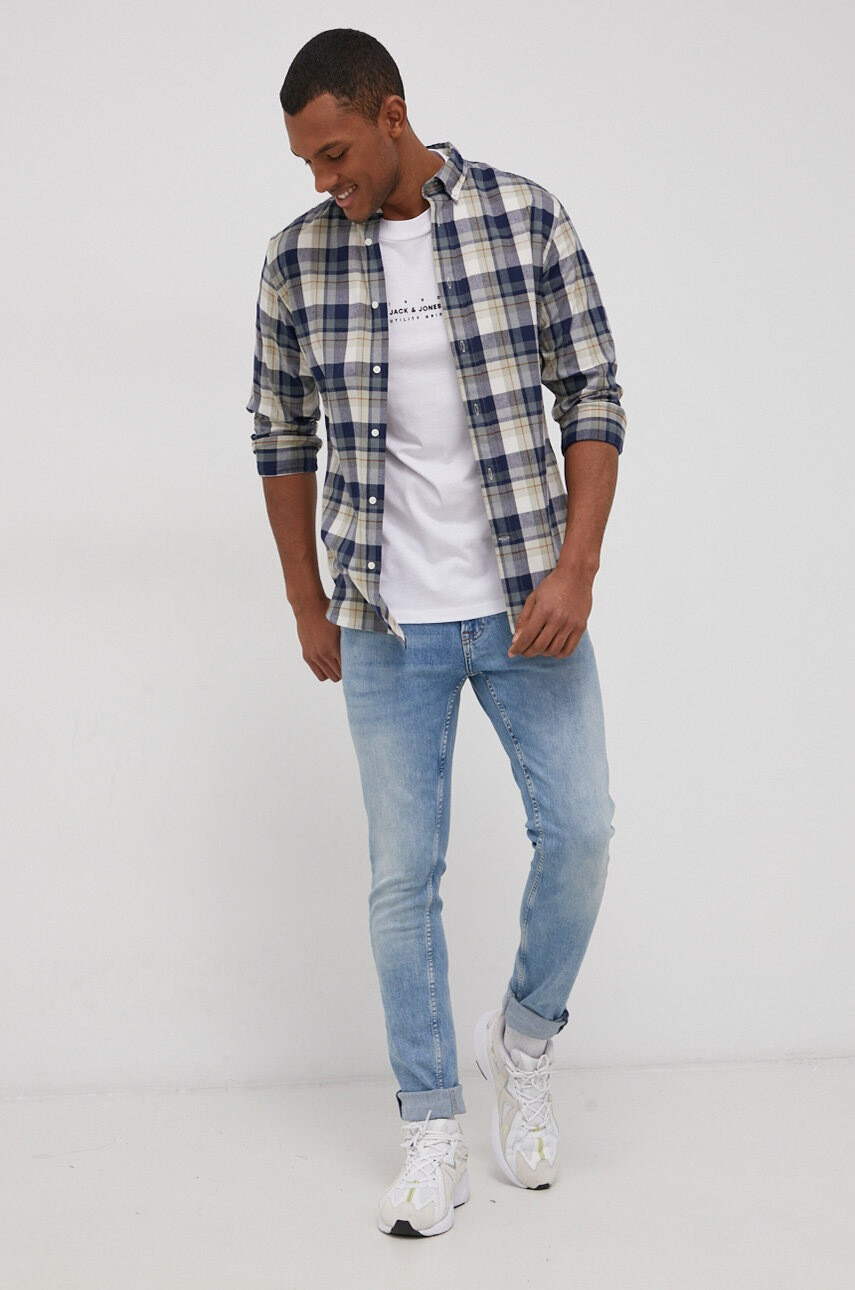 Jack & Jones Памучна тениска - Pepit.bg