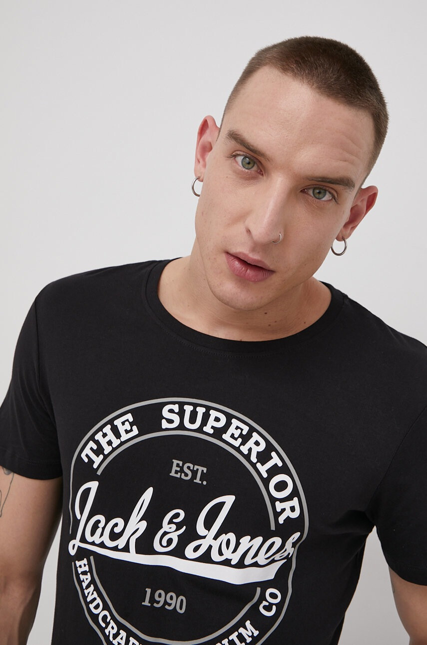 Jack & Jones Памучна тениска - Pepit.bg