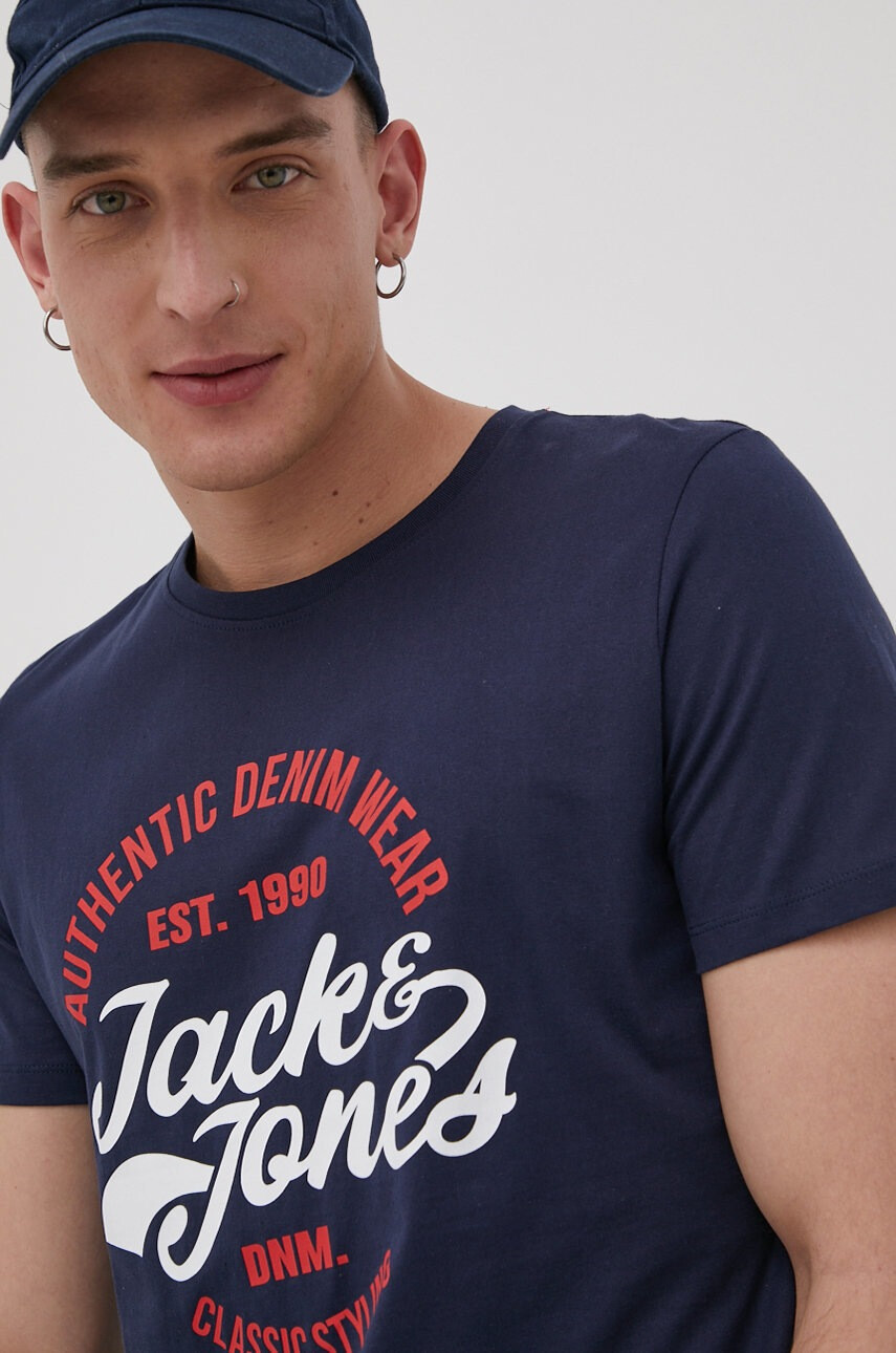 Jack & Jones Памучна тениска - Pepit.bg