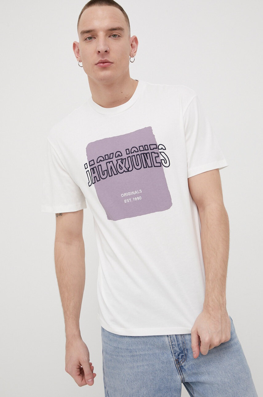 Jack & Jones Памучна тениска - Pepit.bg