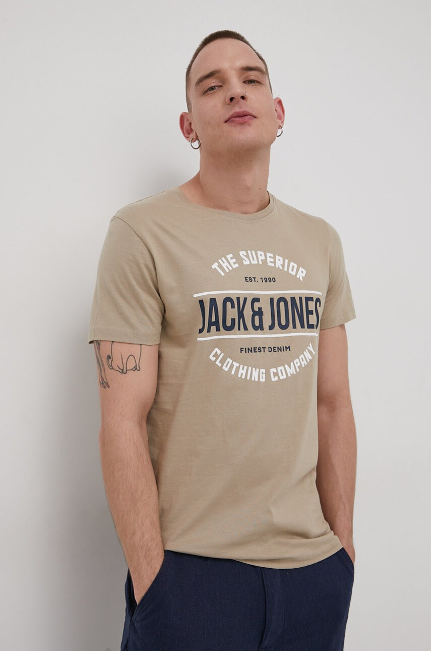 Jack & Jones Памучна тениска - Pepit.bg
