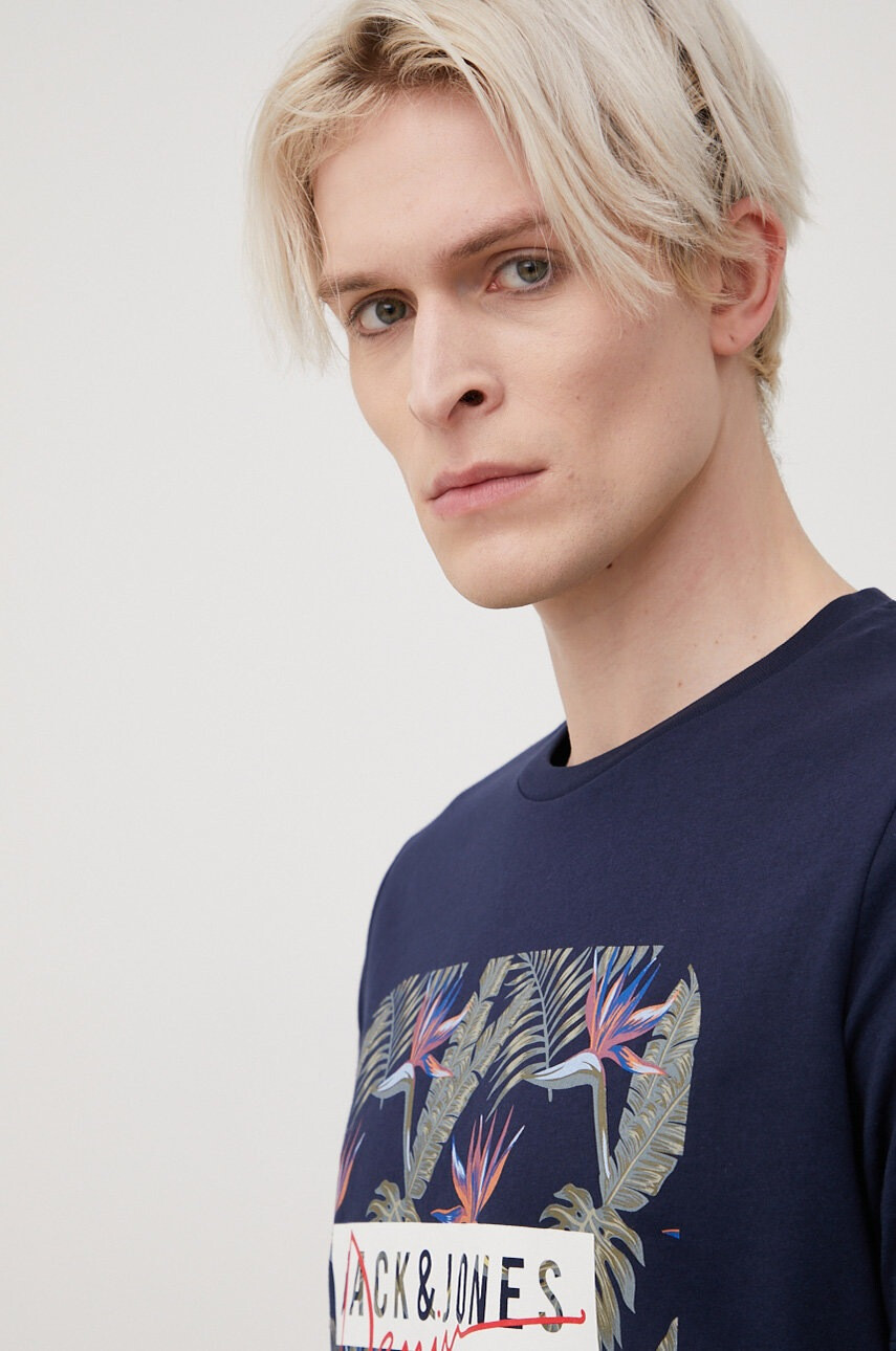 Jack & Jones Памучна тениска - Pepit.bg