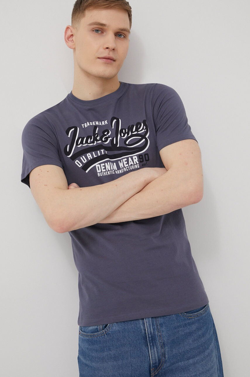 Jack & Jones Памучна тениска - Pepit.bg