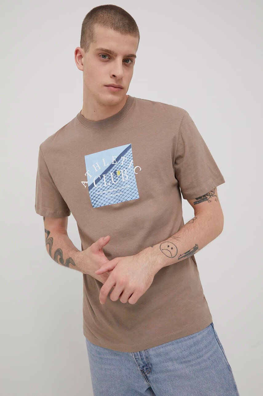 Jack & Jones Памучна тениска - Pepit.bg