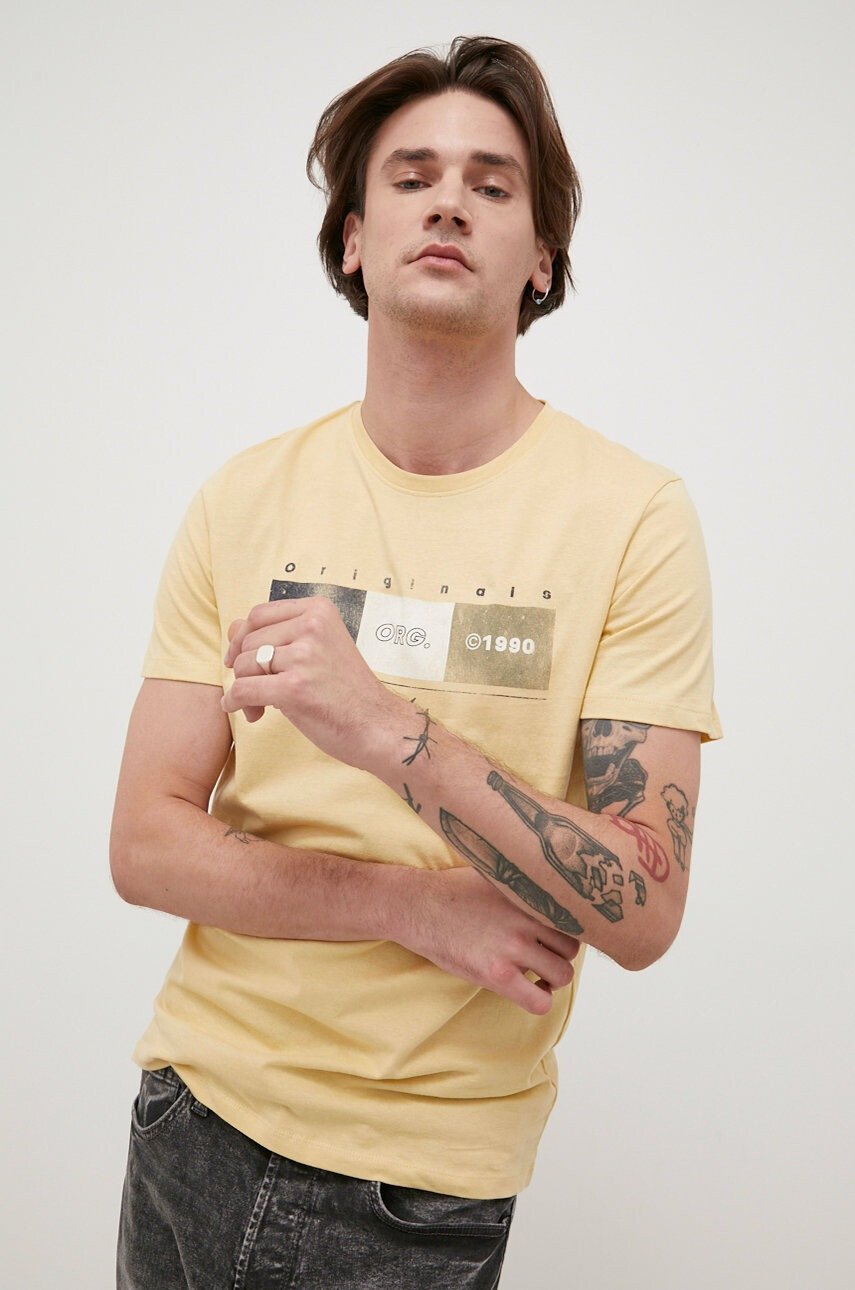 Jack & Jones Памучна тениска - Pepit.bg
