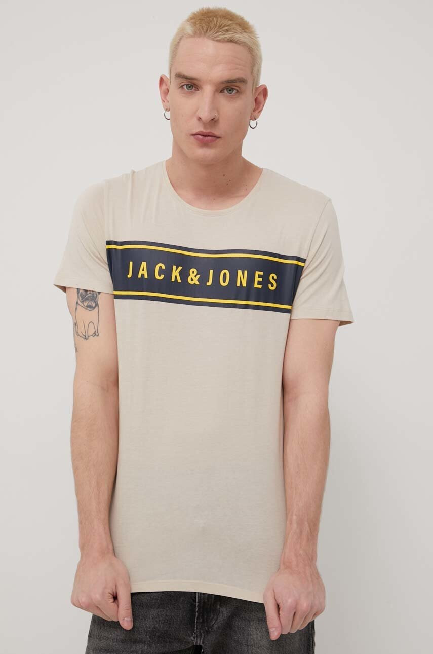Jack & Jones Памучна тениска - Pepit.bg
