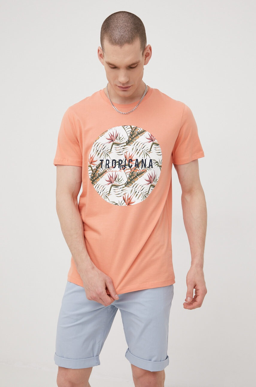 Jack & Jones Памучна тениска - Pepit.bg