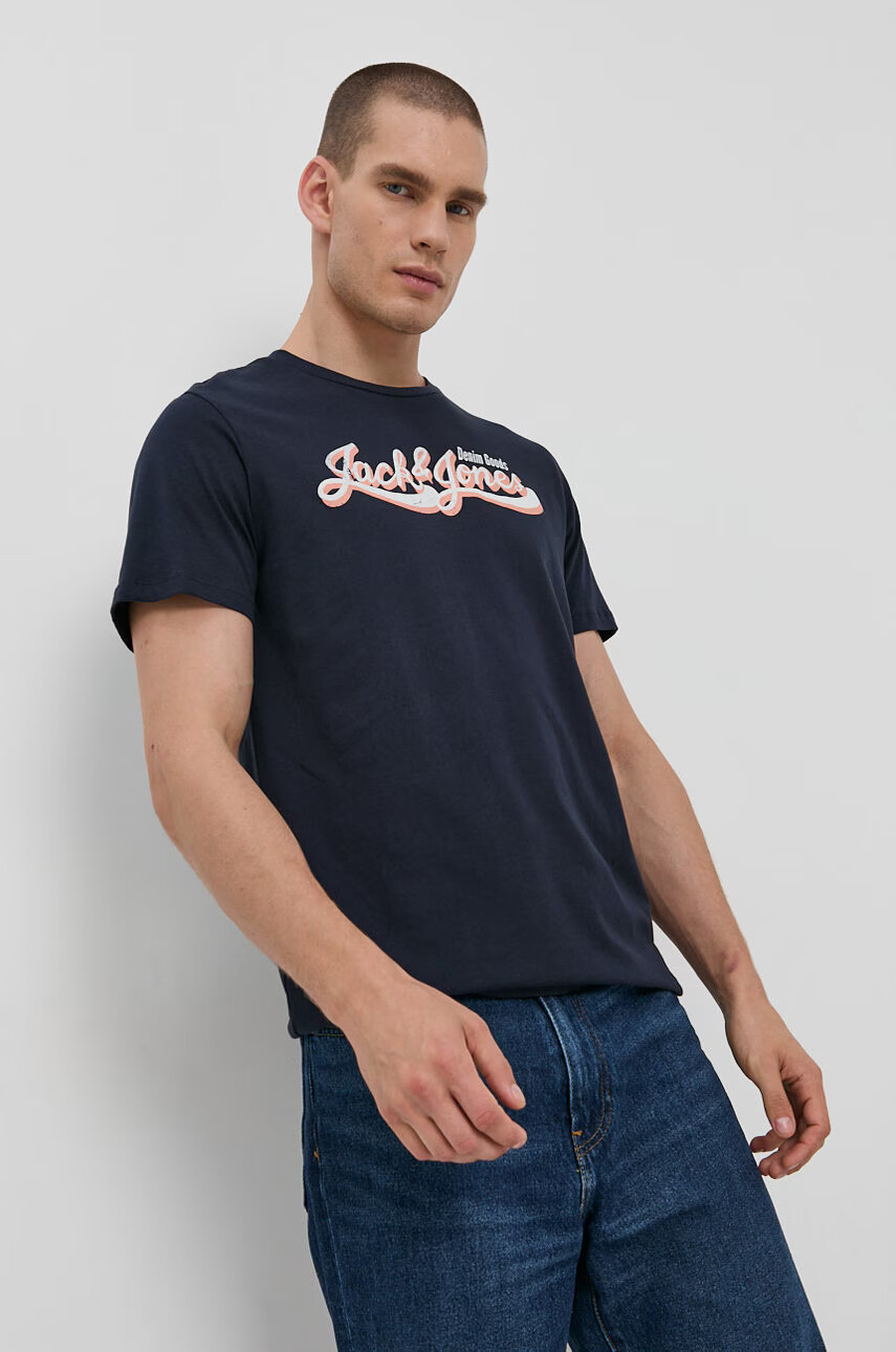 Jack & Jones Памучна тениска - Pepit.bg
