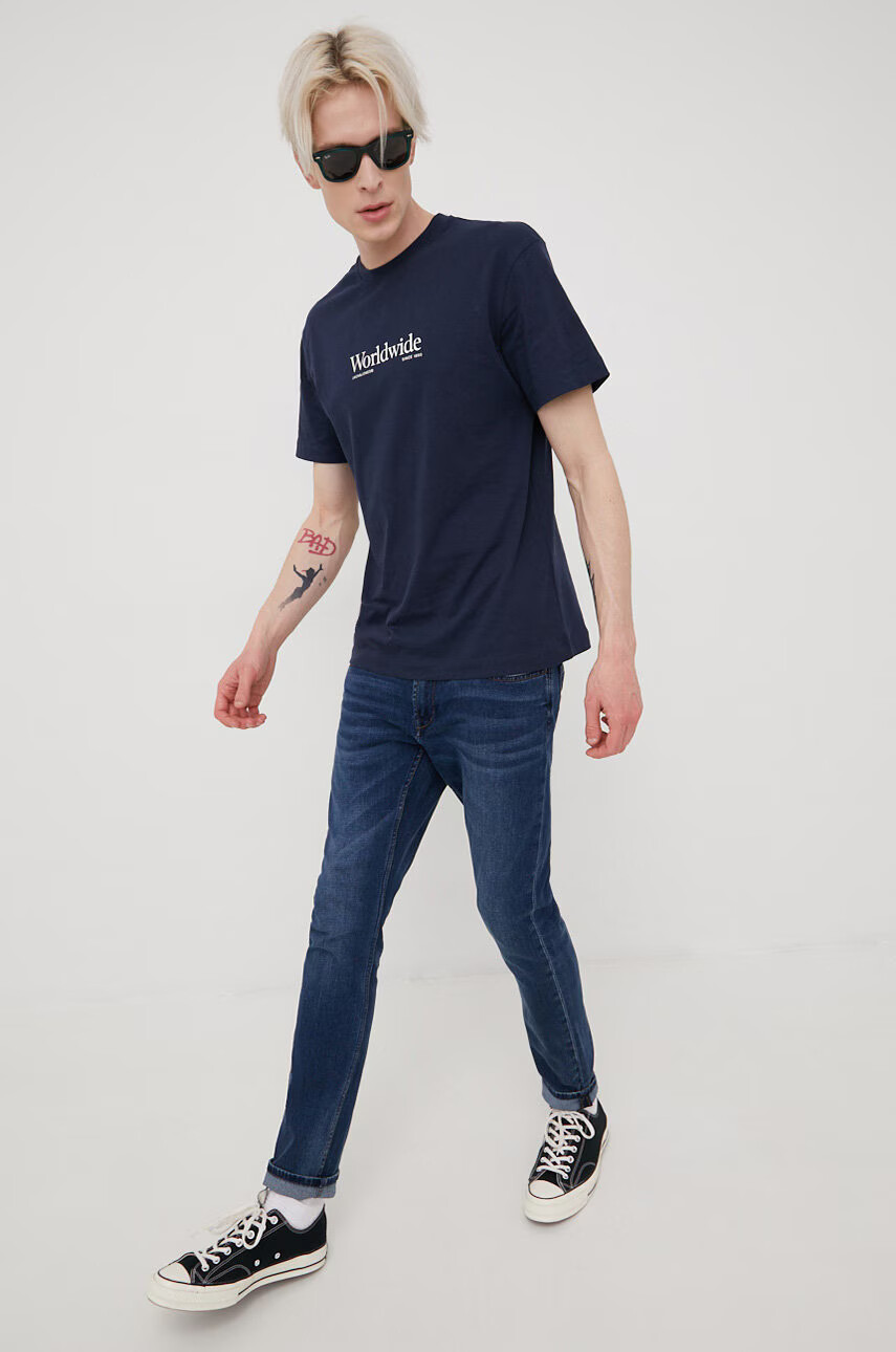 Jack & Jones Памучна тениска - Pepit.bg