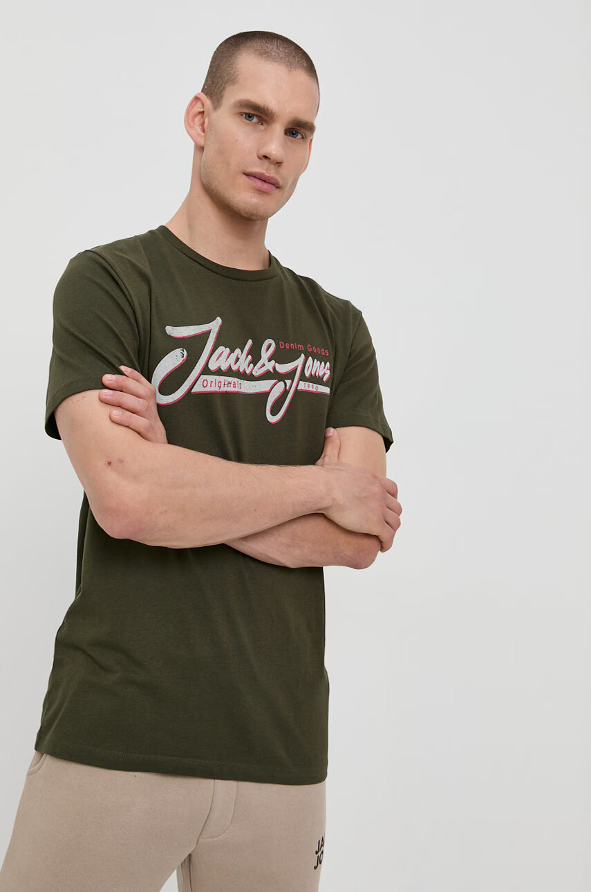 Jack & Jones Памучна тениска - Pepit.bg
