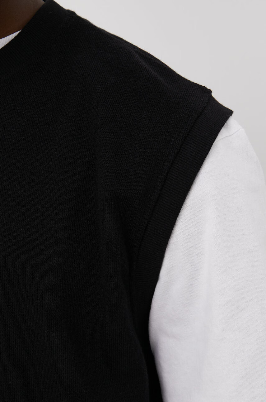 Jack & Jones Памучна тениска в черно - Pepit.bg