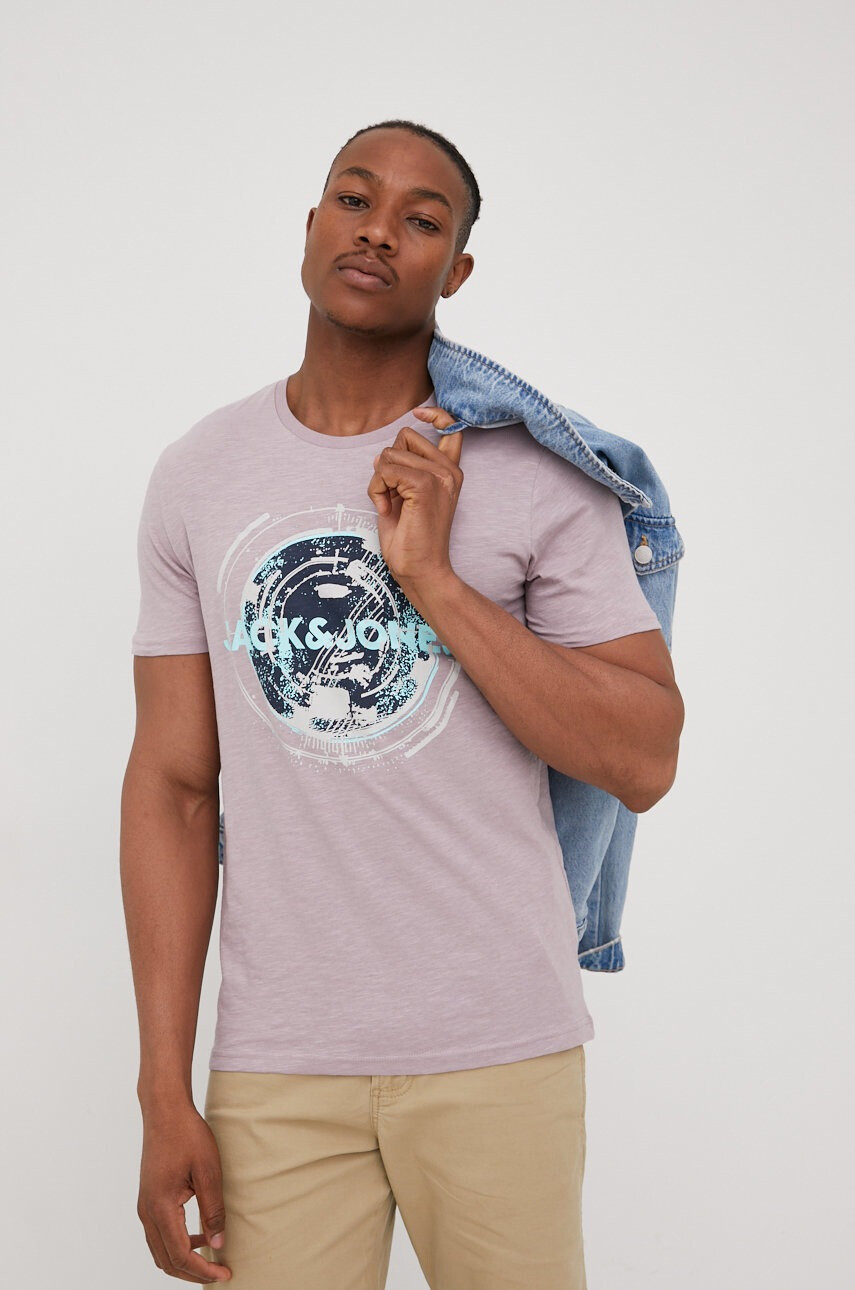 Jack & Jones Памучна тениска - Pepit.bg