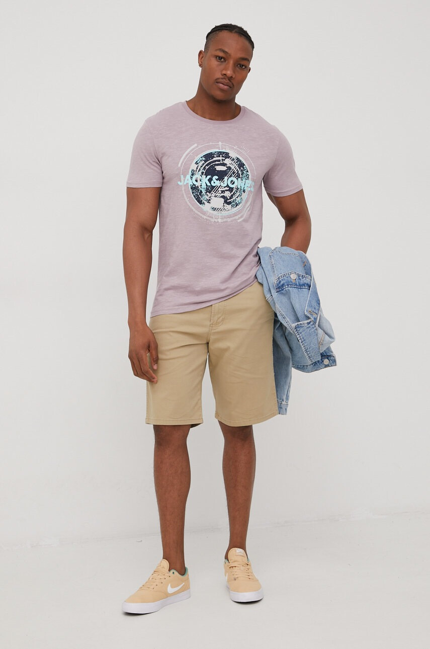 Jack & Jones Памучна тениска - Pepit.bg