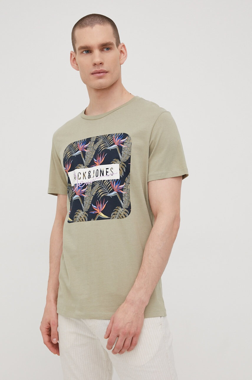 Jack & Jones Памучна тениска - Pepit.bg