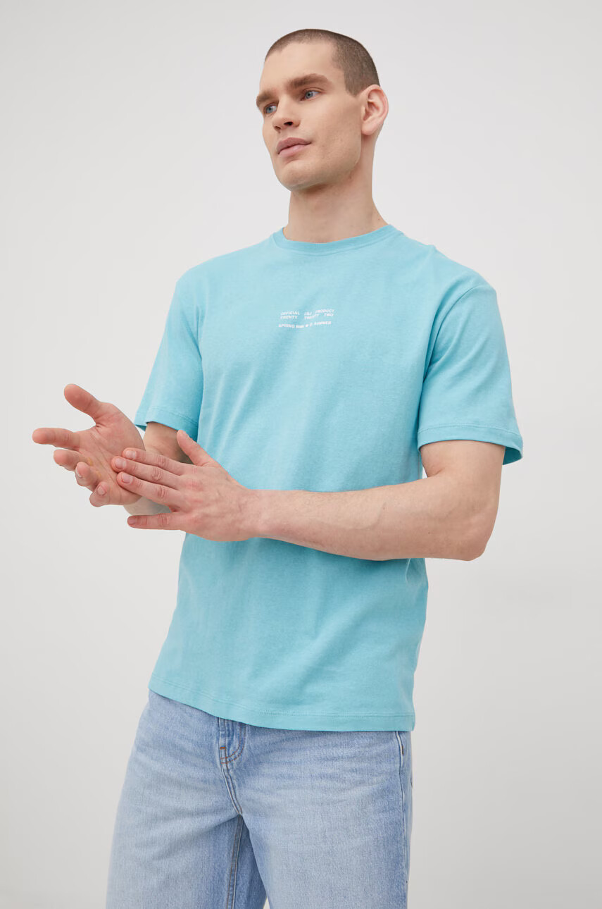 Jack & Jones Памучна тениска - Pepit.bg