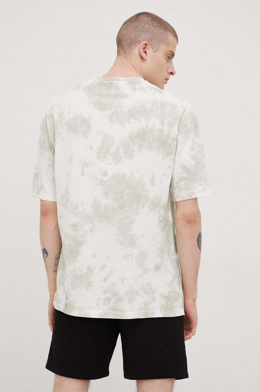 Jack & Jones Памучна тениска в зелено с десен - Pepit.bg
