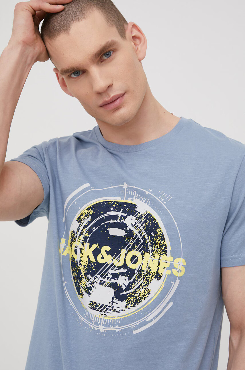 Jack & Jones Памучна тениска - Pepit.bg