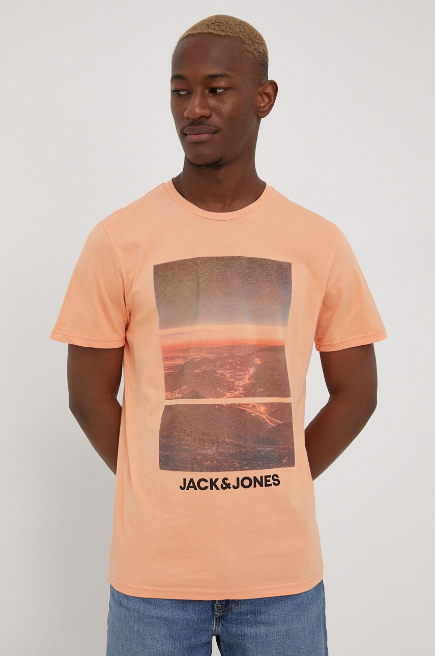 Jack & Jones Памучна тениска - Pepit.bg