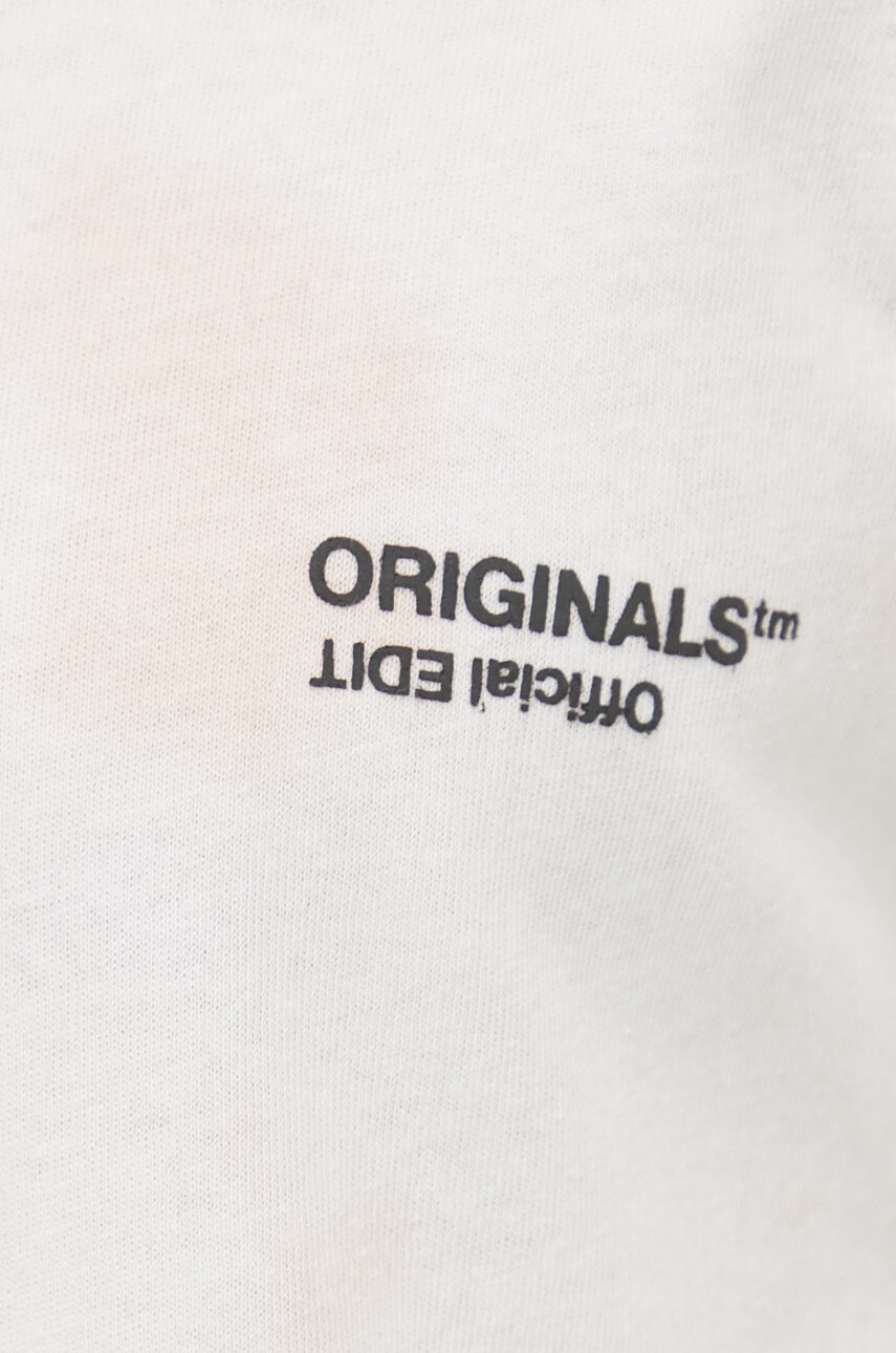Jack & Jones Памучна тениска в розово с принт - Pepit.bg