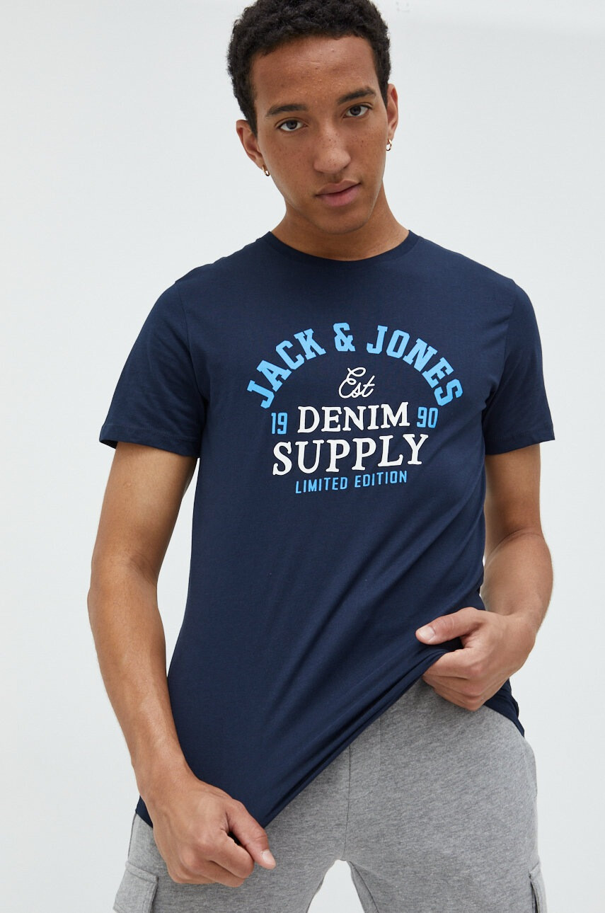 Jack & Jones Памучна тениска - Pepit.bg