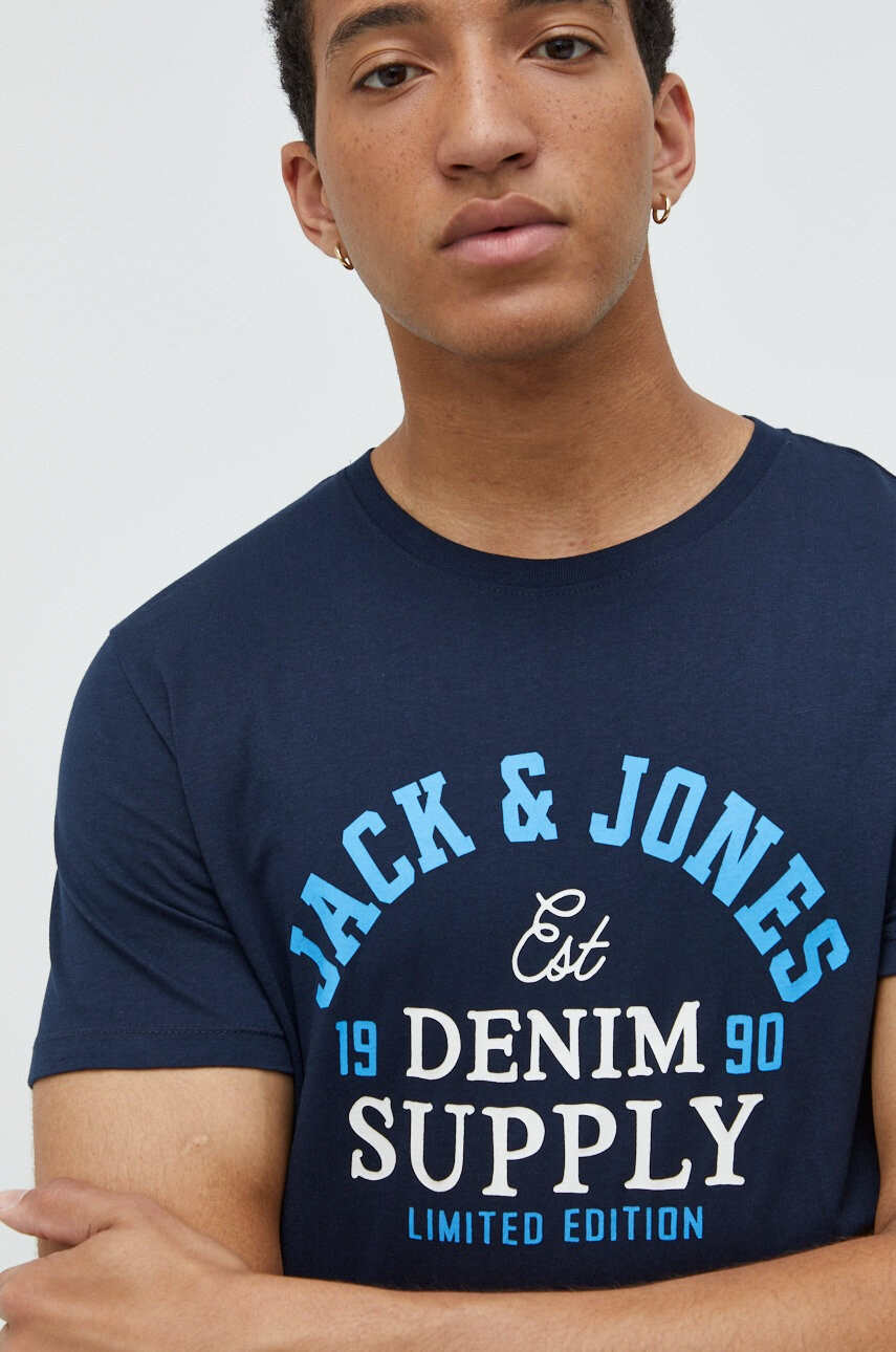 Jack & Jones Памучна тениска - Pepit.bg
