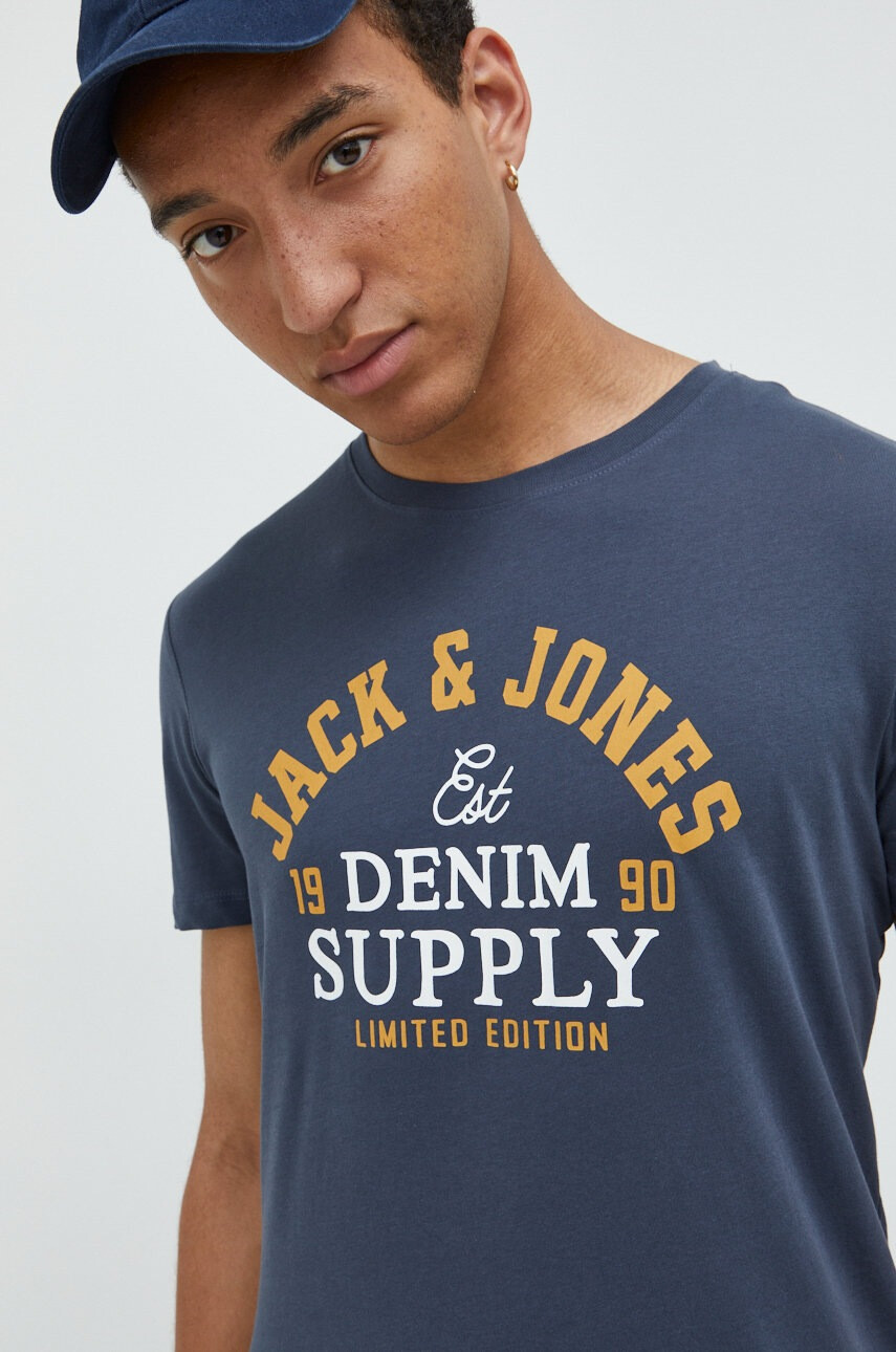 Jack & Jones Памучна тениска - Pepit.bg