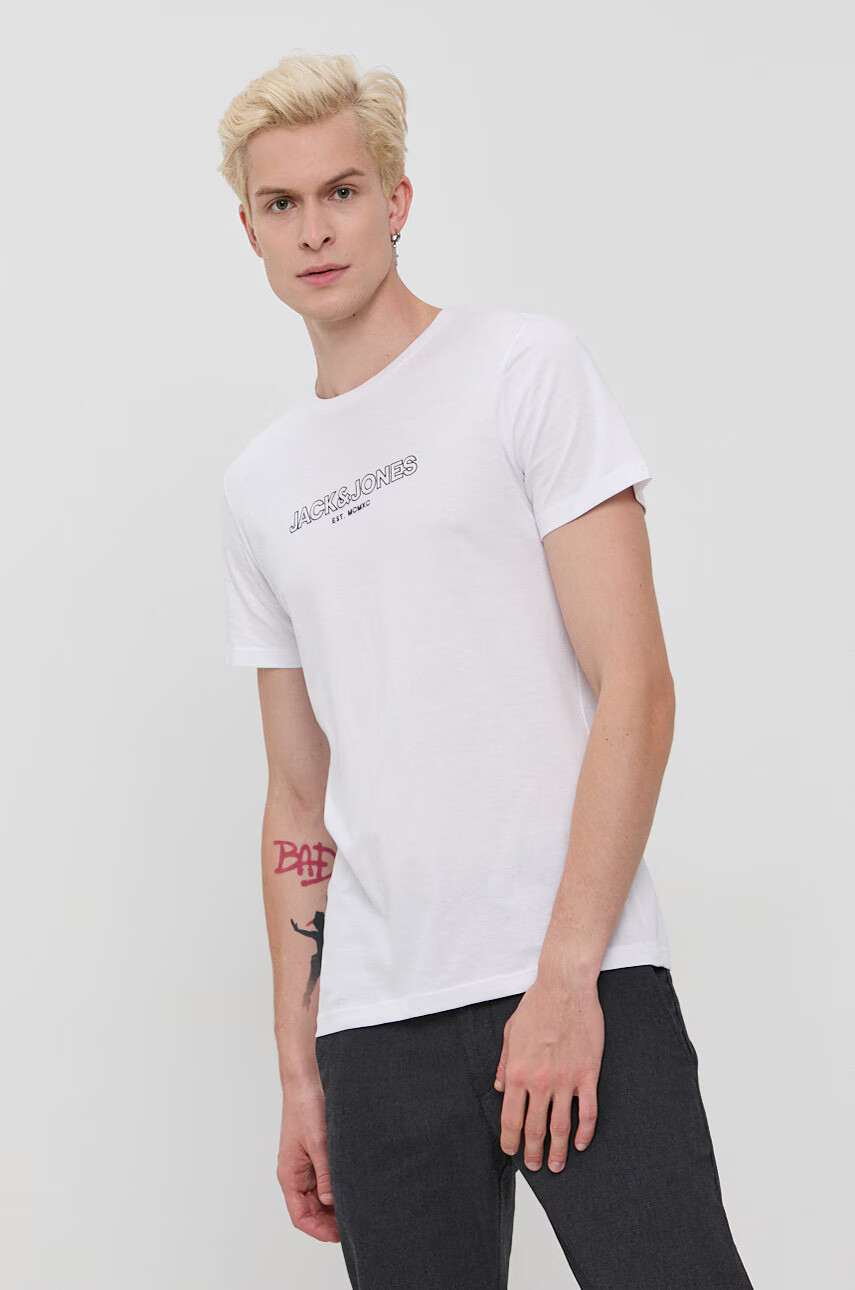 Jack & Jones Памучна тениска - Pepit.bg