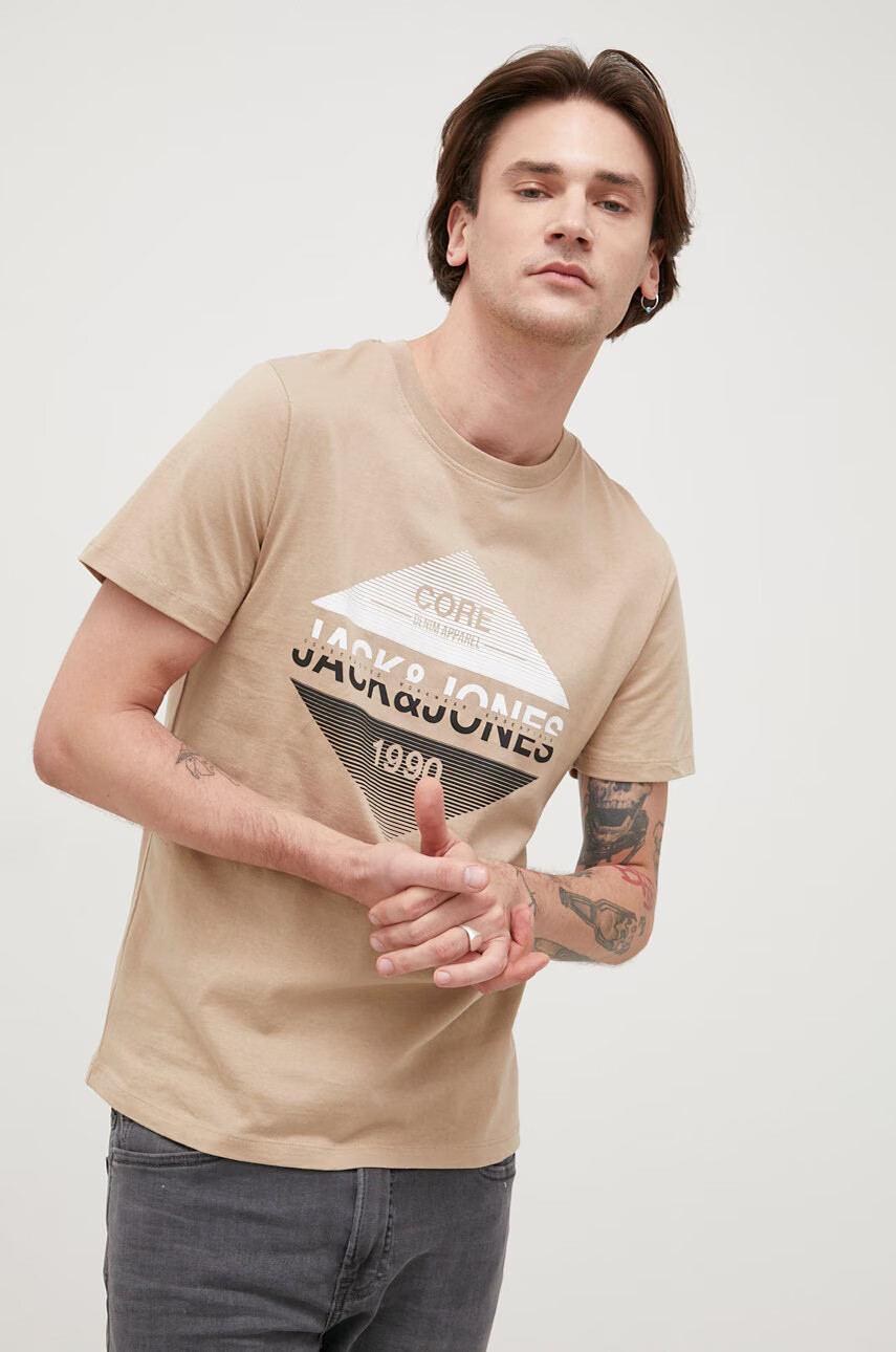 Jack & Jones Памучна тениска - Pepit.bg
