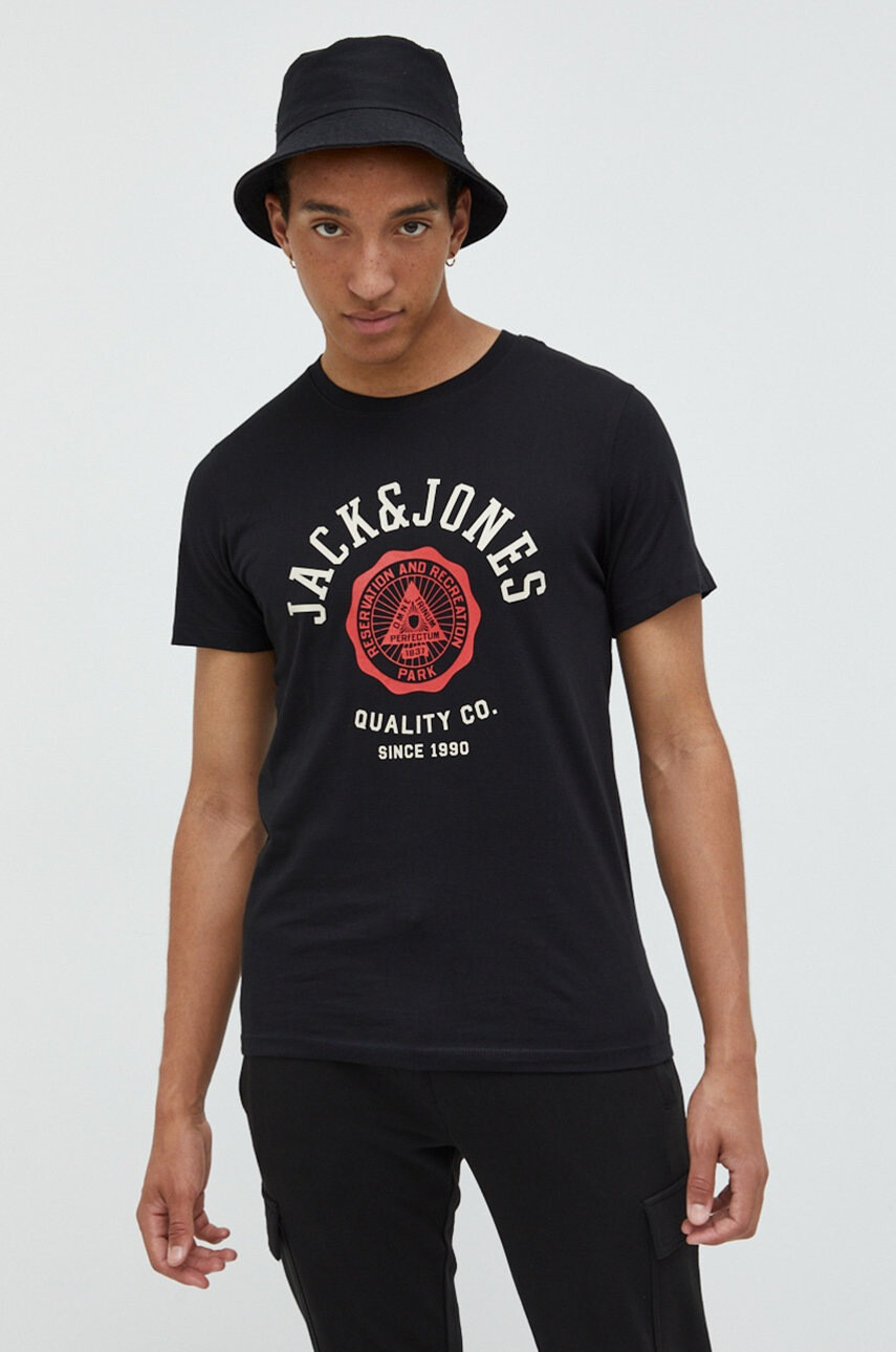 Jack & Jones Памучна тениска - Pepit.bg