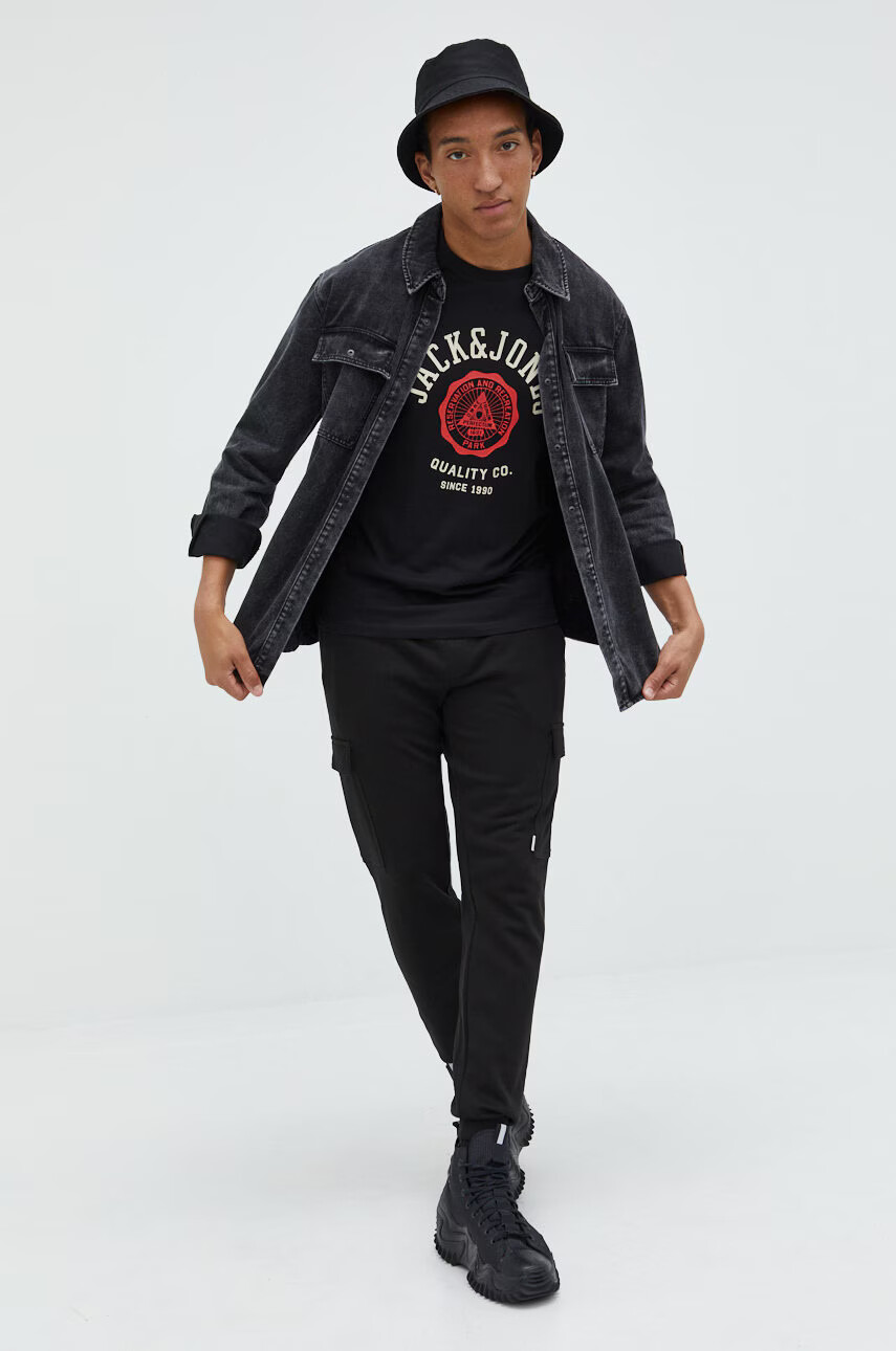 Jack & Jones Памучна тениска - Pepit.bg