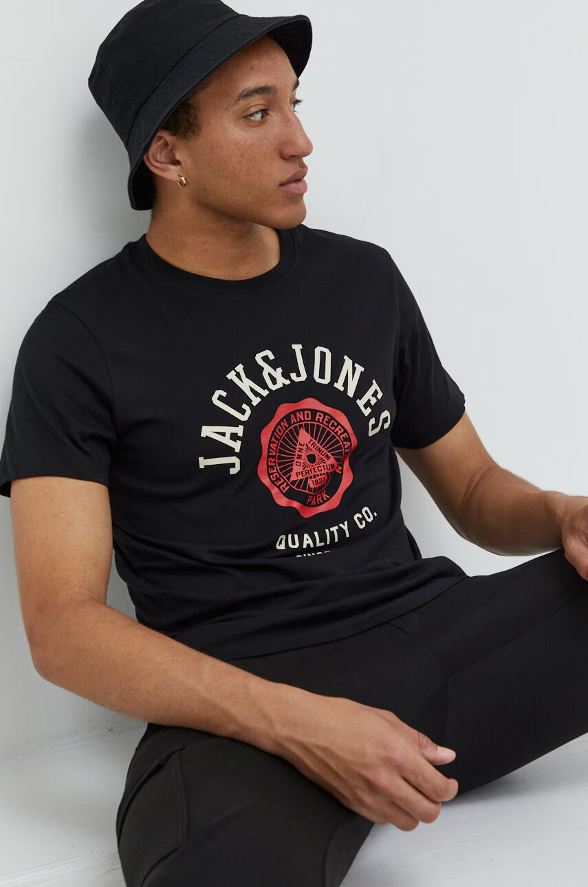 Jack & Jones Памучна тениска - Pepit.bg