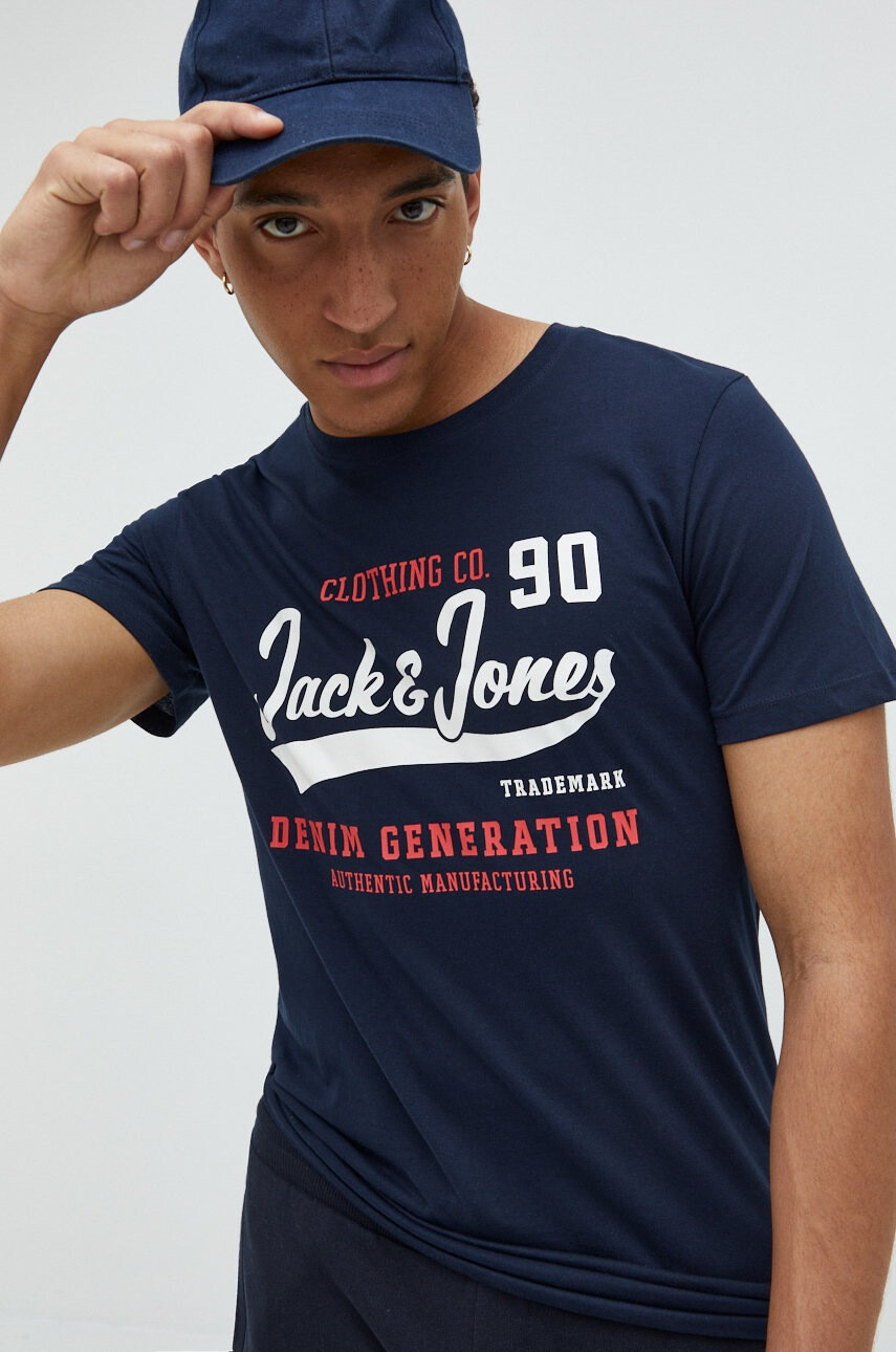 Jack & Jones Памучна тениска - Pepit.bg