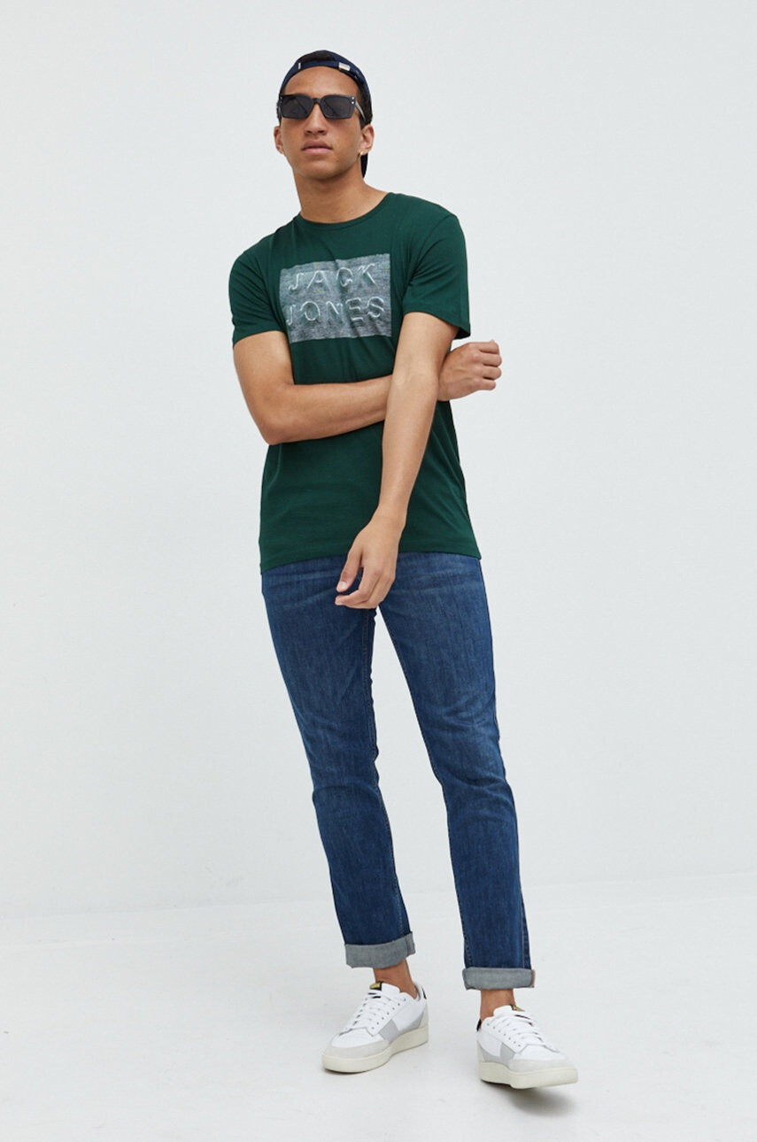 Jack & Jones Памучна тениска - Pepit.bg