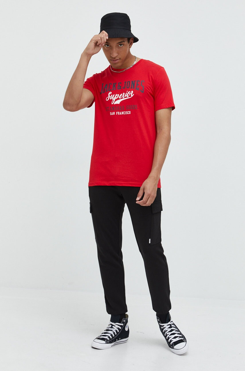 Jack & Jones Памучна тениска - Pepit.bg