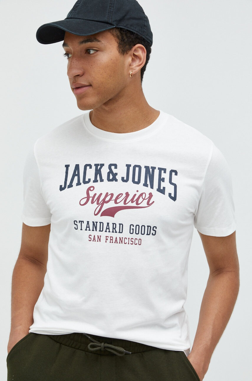 Jack & Jones Памучна тениска - Pepit.bg